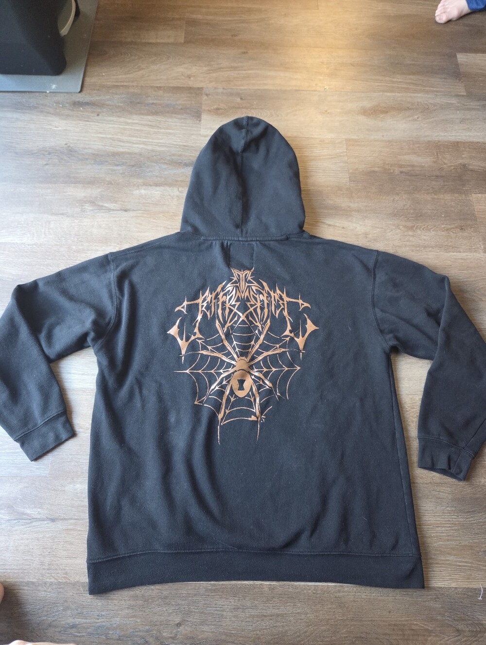 Jeffree Star Exclusive Halloween Black Widow Spider Custom Hoodie Sweatshirt XL